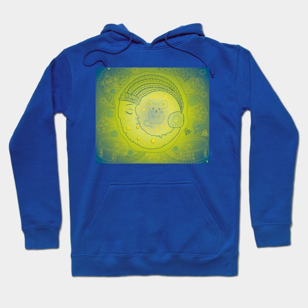 Even the Moon Dreams at Night Hoodie by JeLoTall